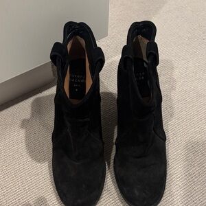 Laurence Dacade Black Suede Ankle Boots